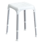 K Design - Sgabello bagno K Design EH STA PP BX regolabile h.39-54 cm Bianco