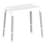 K Design - Sedia doccia K Design EH SS PP BX altezza regolabile 39-54 cm Bianco
