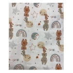 Baby Idea - Set lenzuola lettino Baby Idea LLFG FANTASIA completo Grigio