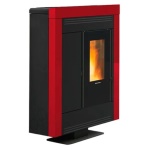 Extraflame - Stufa pellet Extraflame 1293951 SOUVENIR PLUS STEEL 5.0 Bordeaux