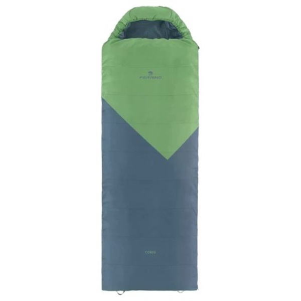 Sacco a pelo Ferrino 86709OVVS CORFU' Square Sx accoppiabile Verde e G