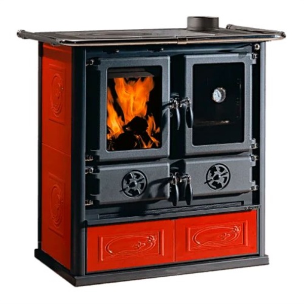 Cucina legna Nordica 3003850 ROSETTA 5.0 VST.16 Ceramica Bordeaux