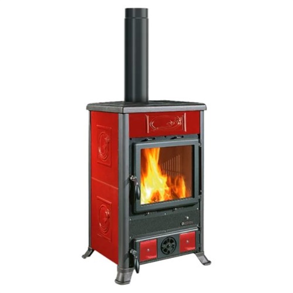 Stufa legna Nordica 3004100 ROSSELLA R1.16 Ceramica Bordeaux