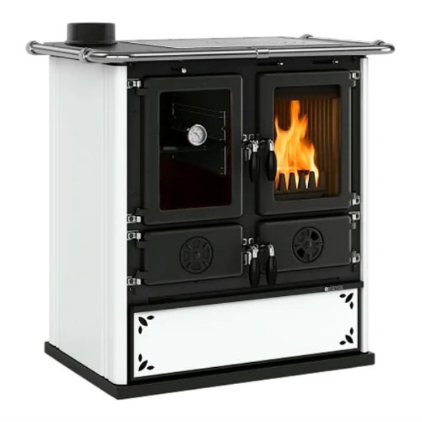 Cucina legna Nordica 3003981 ROSETTA Sinistra 5.0 VST.16 Steel White