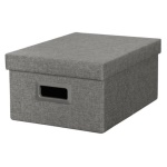 Amicasa - Scatola salvaspazio Amicasa SNH 003 pieghevole Grigio scuro