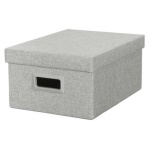 Amicasa - Scatola salvaspazio Amicasa SNH 003 pieghevole Grigio chiaro