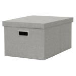 Amicasa - Scatola salvaspazio Amicasa SNH 005 pieghevole Grigio chiaro