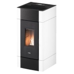 Cadel - Stufa pellet Cadel 7025033 CRISTAL 9 T1 White