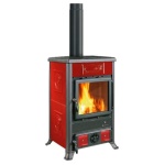 Nordica - Stufa legna Nordica 3004100 ROSSELLA R1.16 Ceramica Bordeaux