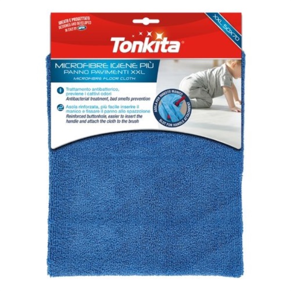 Panno pavimento Tonkita TK2867 Igiene Più antibatterico Blu