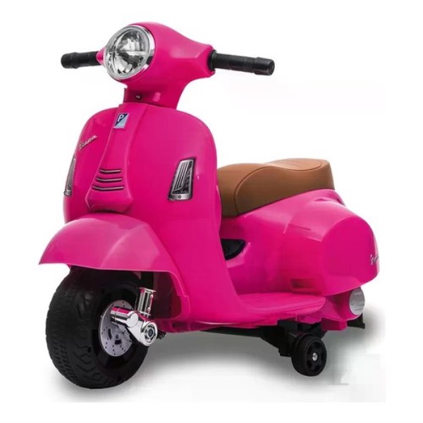 Moto elettrica Biemme Bcs 1002 RS VESPA PIAGGIO Scooter 6V Rosa