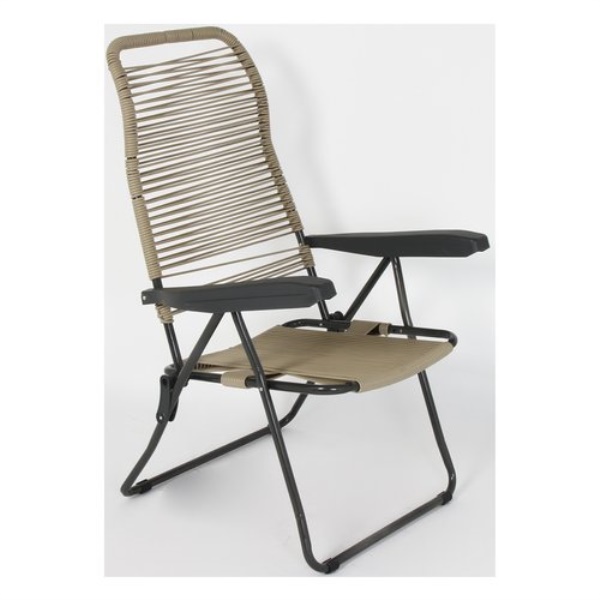 Sedia sdraio Metal F.A.R. LIPARI CORDONATA Tortora