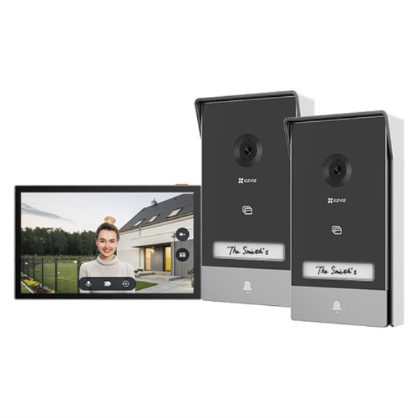 Citofono Ezviz CS HP7 R110 2W2TFC Video Doorphone HP7 2 Entry Kit Gray