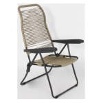 Metal F.A.R. - Sedia sdraio Metal F.A.R. LIPARI CORDONATA Tortora