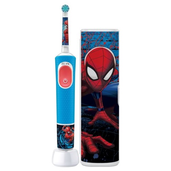 Spazzolino elettrico Oral B 8006540773390 PRO KIDS Spiderman Blue e Re