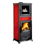 Nordica - Stufa legna Nordica 3009900 ROSSELLA PLUS FORNO .165 Bordeaux