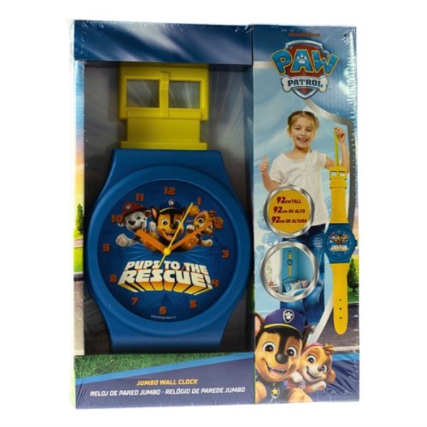 Orologio da parete Toys One PW20017 PAW PATROL Gigante Blu