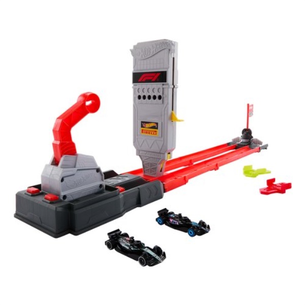 Playset Formula 1 Start Grid con 2 auto 1:64 Mattel JKM88 HOT WHEELS R