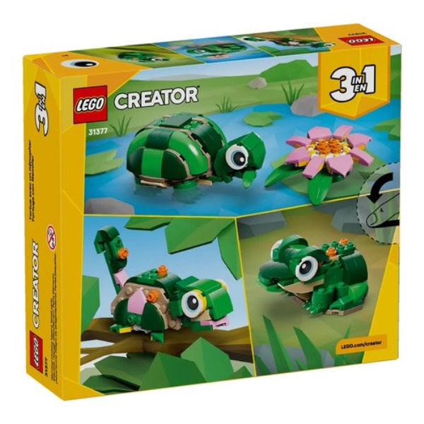 Costruzioni LEGO 31377 CREATOR 3 IN 1 Tartaruga con fiore di ninfea