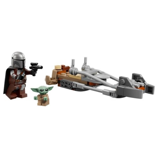 Costruzioni LEGO 75436 STAR WARS Speeder Bike del Mandaloriano e di Gr