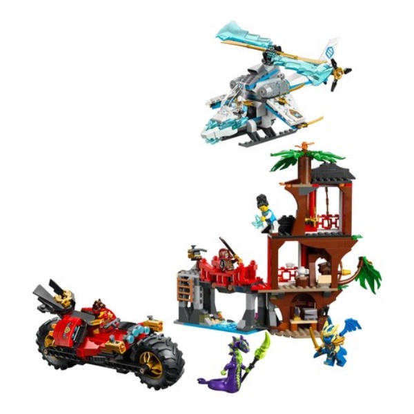 Costruzioni LEGO 71857 NINJAGO Battaglia alla casa sull’albero con vei