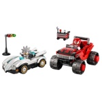 LEGO - Costruzioni LEGO 77118 SONIC Auto di Silver vs. Monster Truck di Knuck
