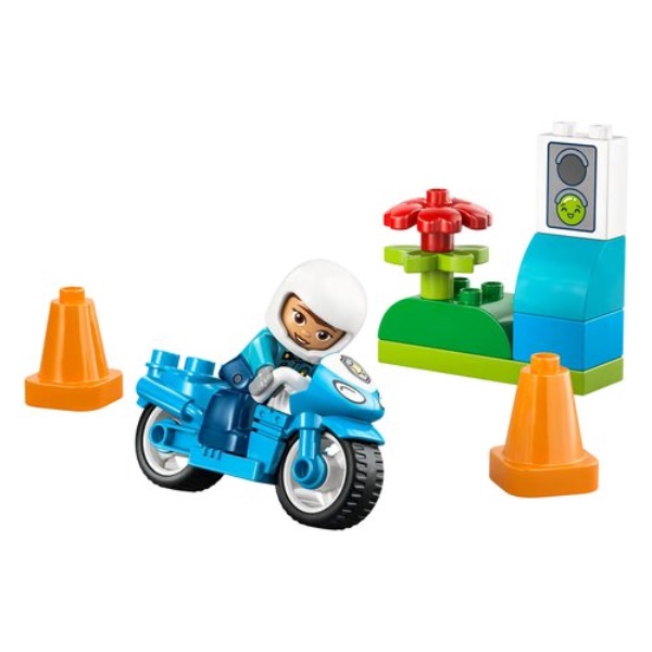Costruzioni LEGO 10471 DUPLO TOWN Motocicletta blu della Polizia