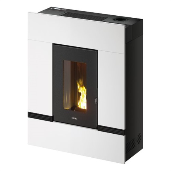 Stufa pellet Cadel 7023096 MITHOS Plus 12 Up Twin T2 White