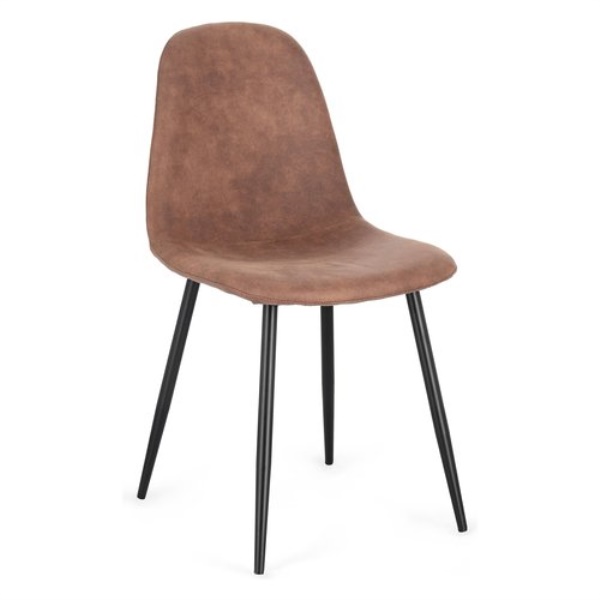 Sedia Yes Everyday 0734238 NEW IRELIA Cognac e Nero