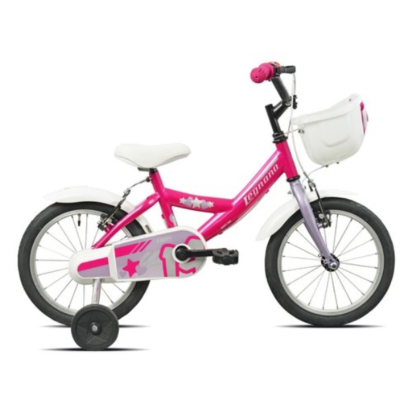 Bicicletta Legnano 26L9700D BIMBA con rotelle Fucsia e Lilac Glossy