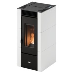 Cadel - Stufa pellet Cadel 7025097 CRISTAL 6 T1 White