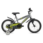 Esperia - Bicicletta Esperia 259600 BIMBO con rotelle Grey e Black Glossy