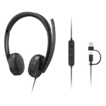 LENOVO - Cuffie microfono filo Lenovo 4XD1R88995 VoIP Headset 5000 Black