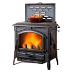 Nordica - Stufa legna Nordica 3008740 ISOTTA Eos con cerchi Antracite