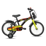 LEGNANO - Bicicletta Legnano 26L9700 BIMBO con rotelle Black Lime Glossy
