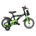 LEGNANO - Bicicletta Legnano 26L9900N BIMBO con rotelle Black e Green Glossy