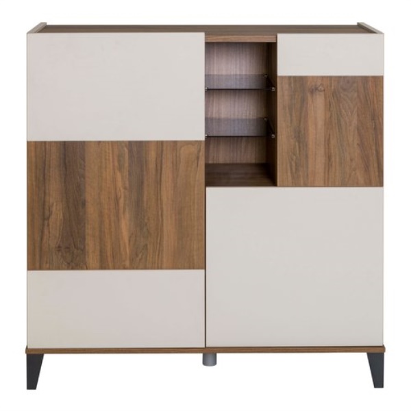 Madia Composad BSA718K92504 VITTORIA Noce brera e Grigio cashmere