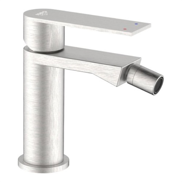 Miscelatore bidet Idro Bric SCARUB1501AC SOLAR Spazzolato argento