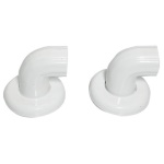 Gedy - Supporto corrimano bagno Gedy 104102 FRIEND set 2pz Bianco
