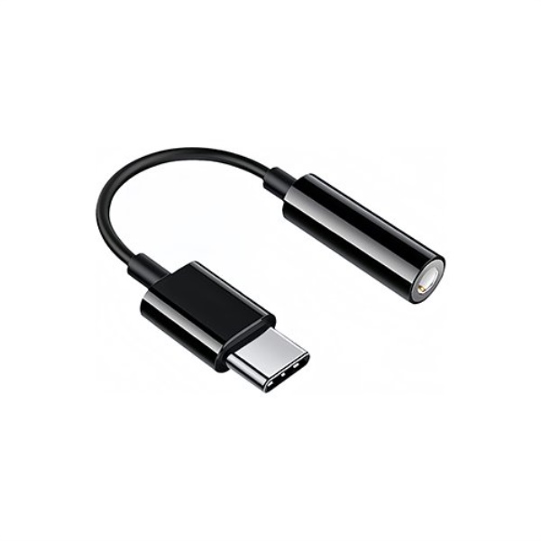 Adattatore audio Hamlet HHEADA DC USB C a Mini  Jack 3,5mm Black