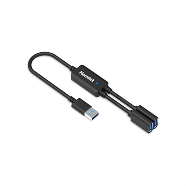 Hub USB Hamlet XHUB 02UA 5GY 3.0 Black