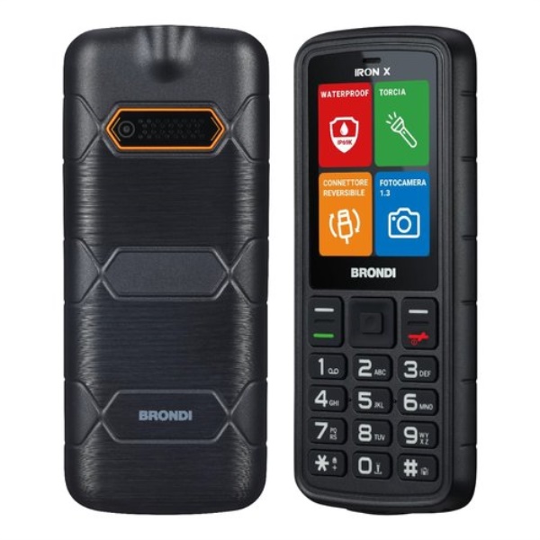 Cellulare Brondi IRON X Rugged Dual Sim Black
