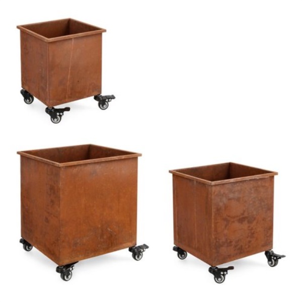 Set porta vasi piante Yes Everyday 0723976 HAIK quadri con ruote Ruggi