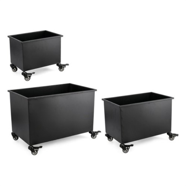 Set porta vasi piante Yes Everyday 0723973 HAIK rettangolari con ruote