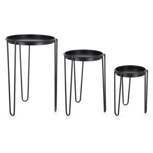 Set porta vasi piante Yes Everyday 0723938 MADELYN rialzati con vassoi