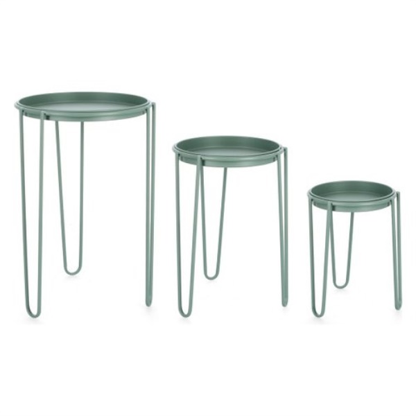 Set porta vasi piante Yes Everyday 0723939 MADELYN rialzati con vassoi