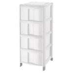 Tontarelli - Cassettiera salvaspazio Tontarelli 9022069112 BAMBÙ 4C Bianco