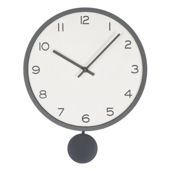 Orologio da parete Yes Everyday 0185550 BAYRON con pendolo Grigio