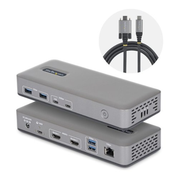 HUB Startech.Com 196UE USBC DOCK Docking Station USB C Dual Monitor Gr