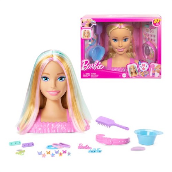 Playset bambola Mattel JFG81 BARBIE Styling Head Deluxe capelli biondi